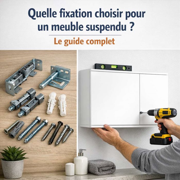 Quelle fixation choisir pour un meuble suspendu ? Le guide