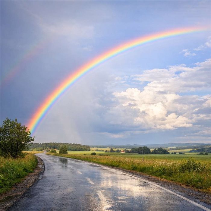 Arc-en-ciel après la pluie : pourquoi apparaît-il ?