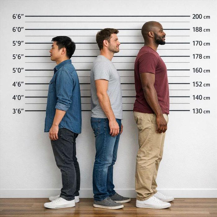 Taille moyenne d’un homme dans le monde : chiffres clés