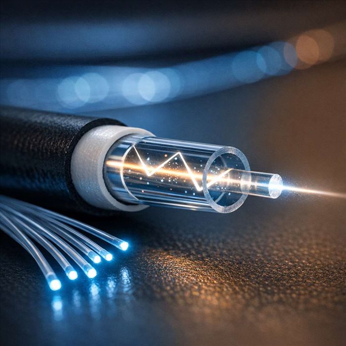 Comment la lumière circule-t-elle dans une fibre optique ?