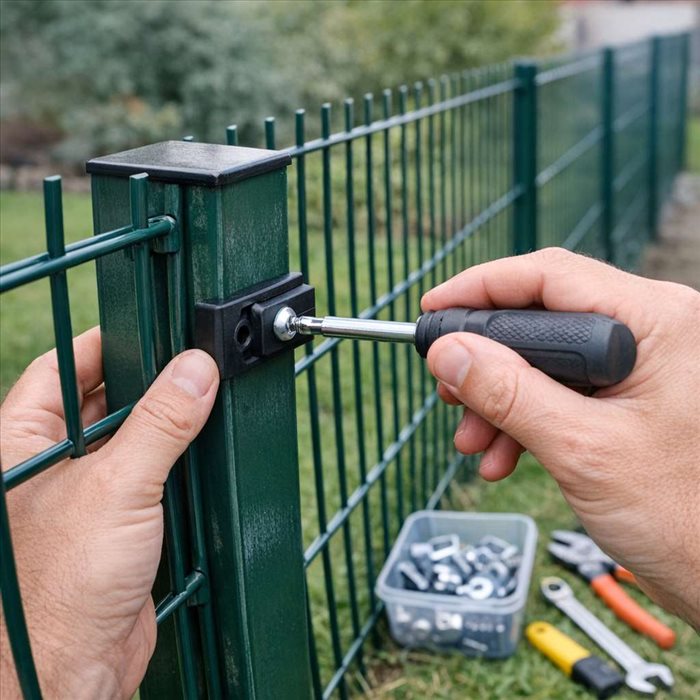 Quelle fixation choisir pour une clôture rigide ? Guide complet