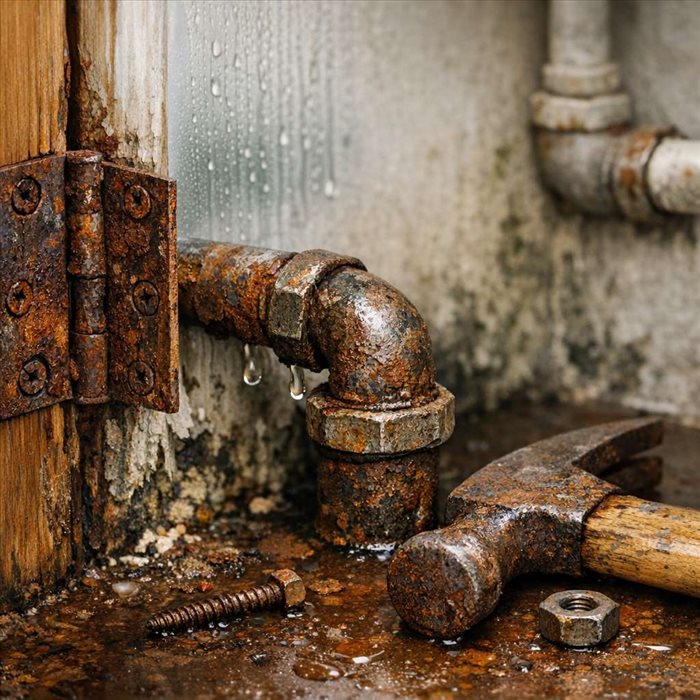 Pourquoi l'humidité corrode-t-elle les métaux dans une maison ?