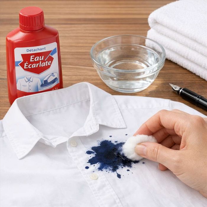 Tache d'encre : l’Eau écarlate peut-elle vraiment aider ?