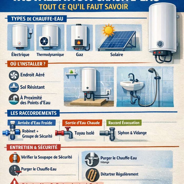 Installation chauffe-eau : tout ce qu’il faut savoir