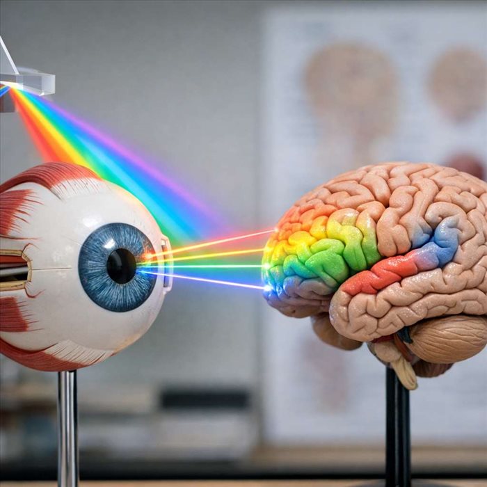 Comment fonctionne la perception des couleurs par la lumière ?
