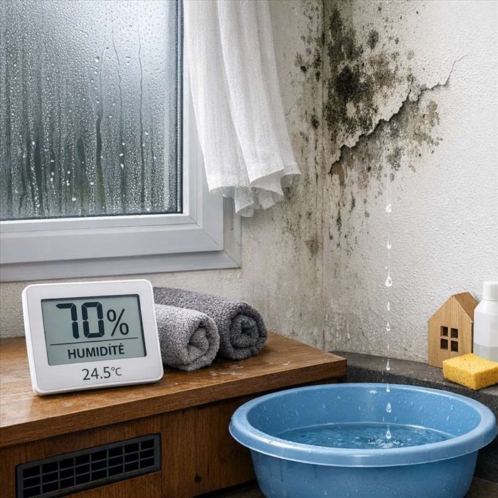 Taux d’humidité à 70 % : est-ce normal dans une maison ?