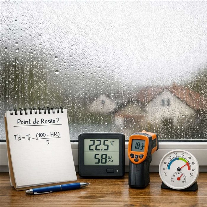 Point de rosée dans une maison : comment le calculer facilement