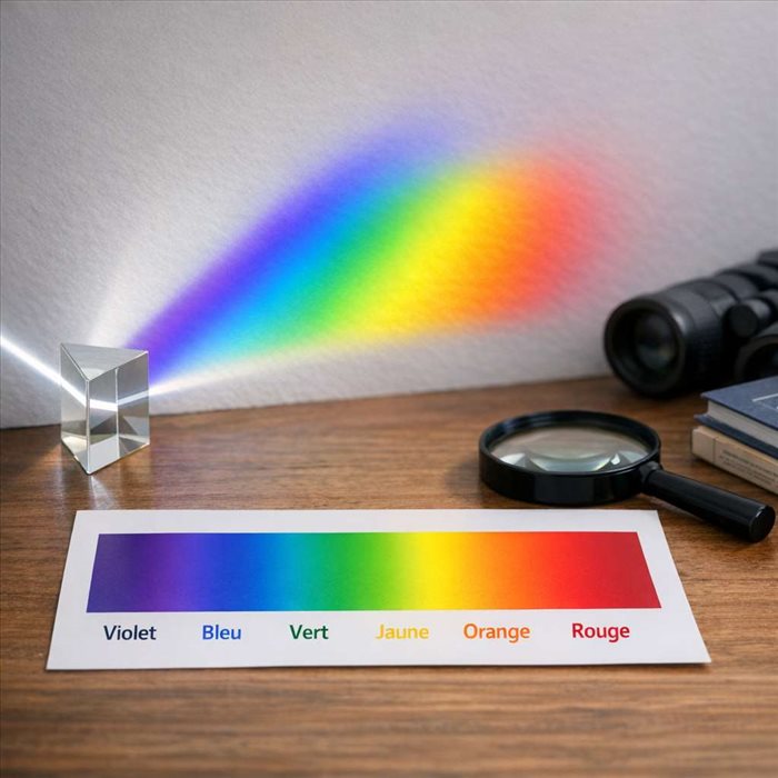 Définition du spectre visible de la lumière : guide complet