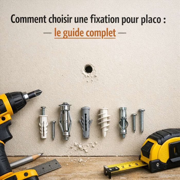 Comment choisir une fixation pour placo : guide complet