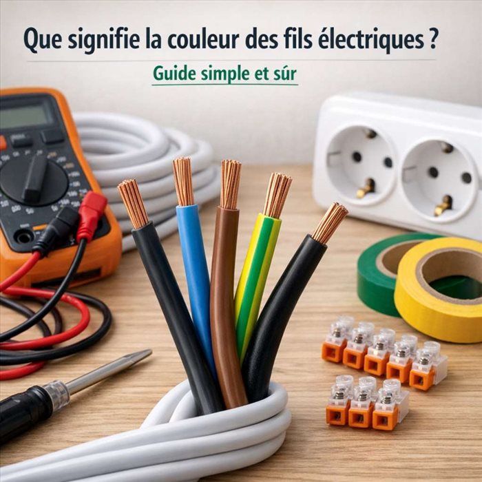 Couleur des fils électriques : comprendre le code en un clin d’œil
