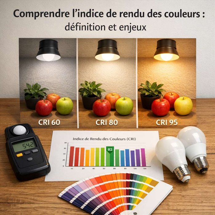Indice de rendu des couleurs : comprendre l’IRC et bien choisir