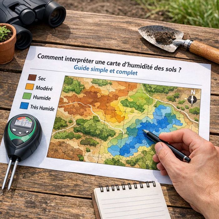 Carte d’humidité des sols : comment l’interpréter ?