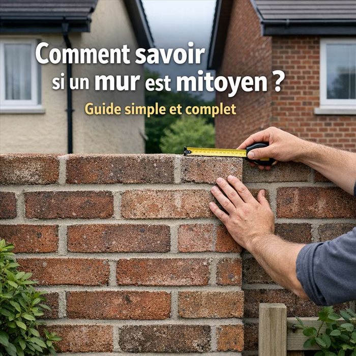 Comment savoir si un mur est mitoyen ? Guide complet et clair