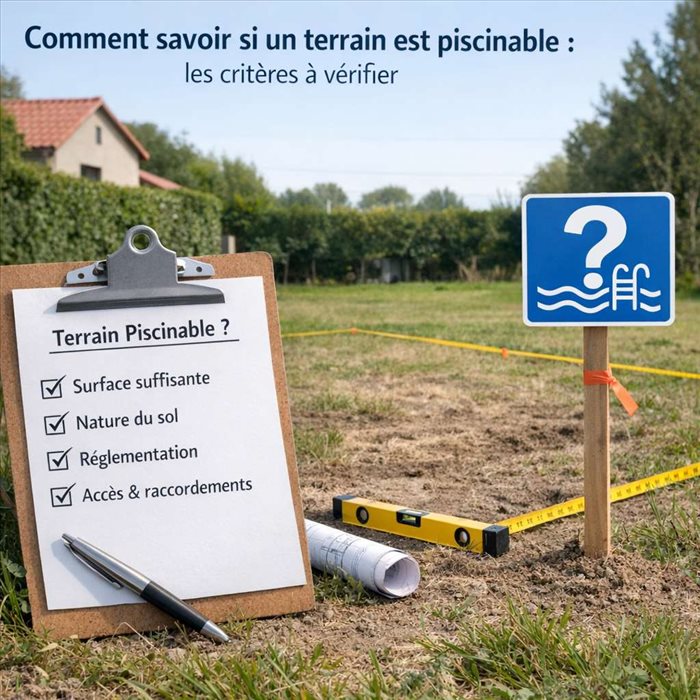 Terrain piscinable : comment savoir si votre terrain est adapté ?