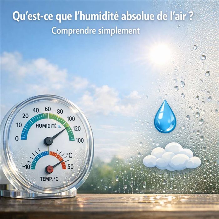 Humidité absolue de l’air : définition, mesure et impacts