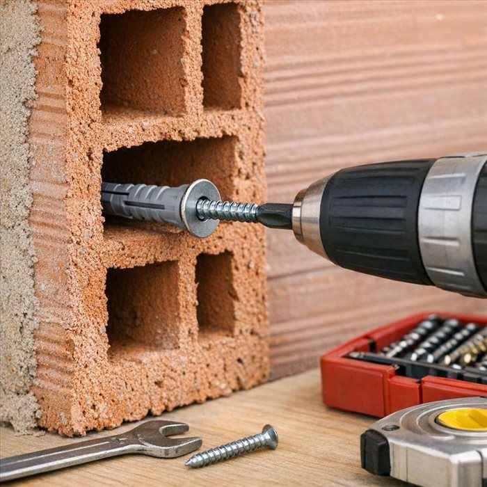 Fixation dans la brique creuse : guide simple et efficace