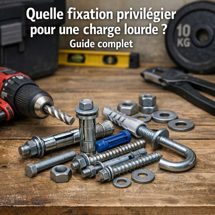 Quelle fixation privilégier pour une charge lourde ? | Guide