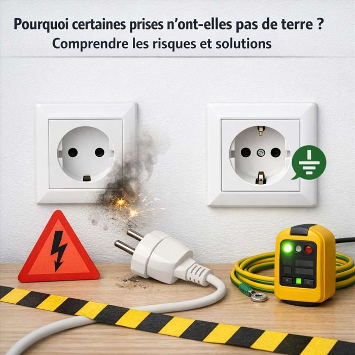 Pourquoi certaines prises n'ont-elles pas de terre ? | Guide complet