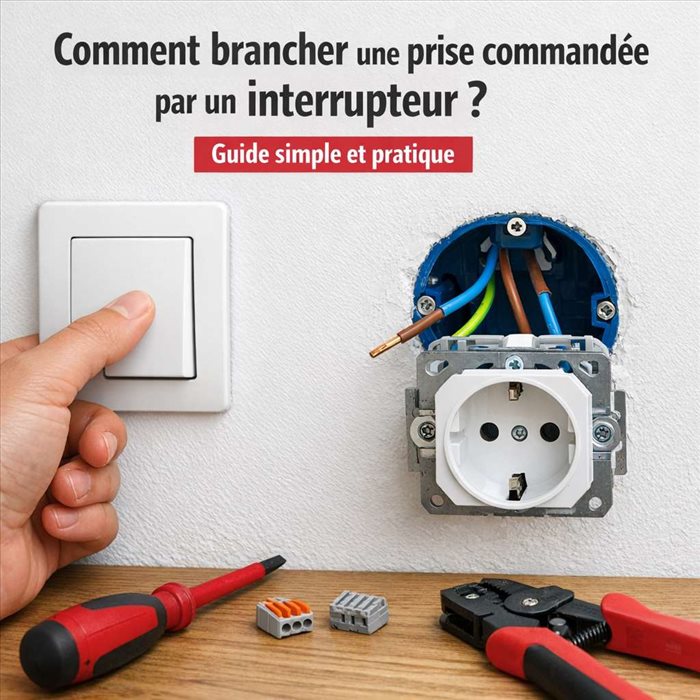 Comment brancher une prise commandée par un interrupteur ? Guide pratique