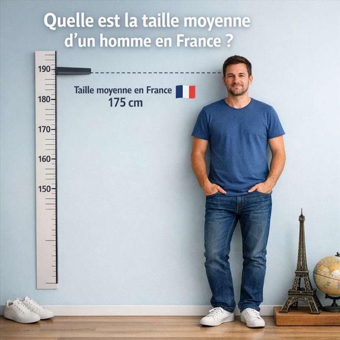 Taille moyenne d’un homme en France : chiffres, tendances et facteurs